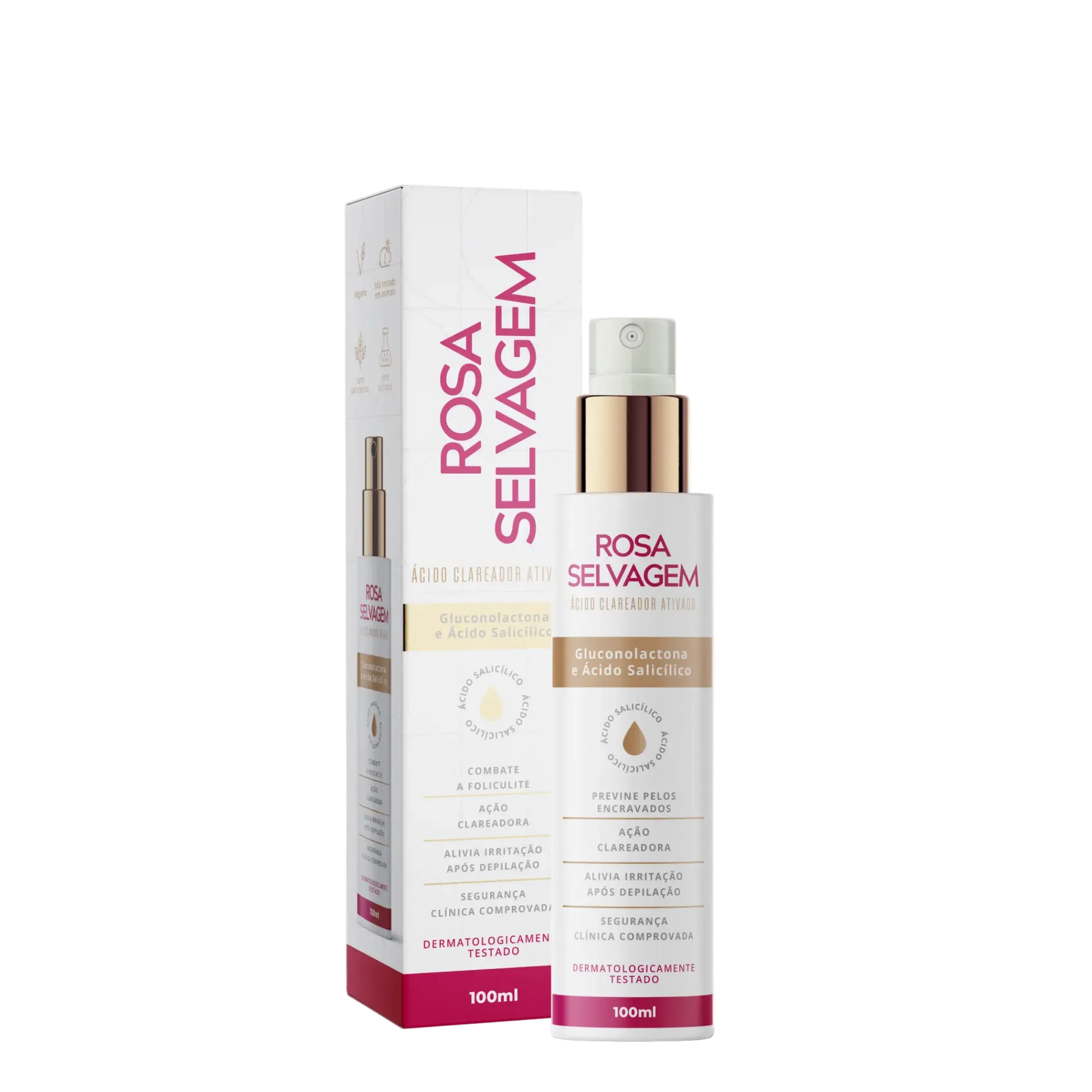 ROSA SELVAGEM ÁCIDO CLAREADOR ATIVADO 100ML
