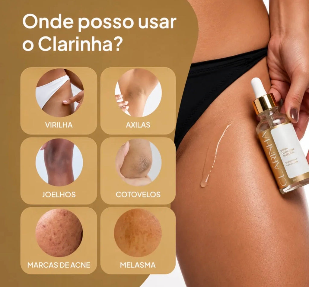 Sérum Clareador Corporal Uniforme Intimo Popozuda Clarinha