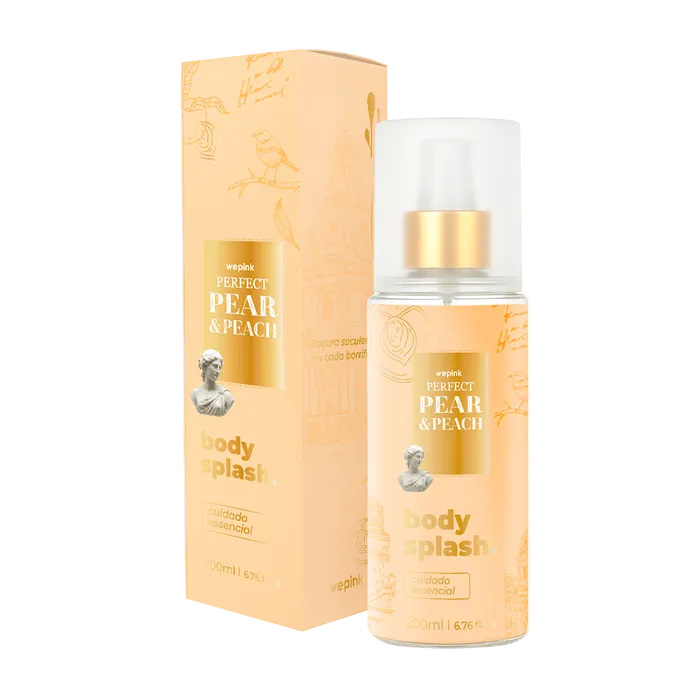 Body Splash Perfect Pear & Peach Desodorante Colônia 200ml - Wepink