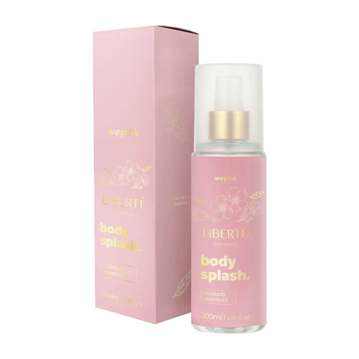 Body Splash Liberté Exclusif Desodorante Colônia 200ml - Wepink