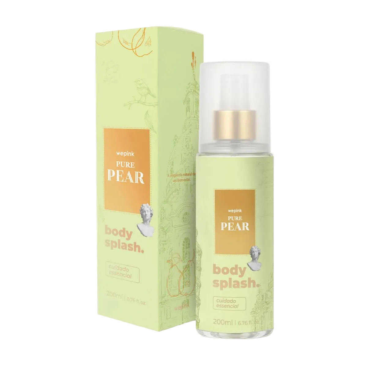 Body Splash Pure Pear Desodorante Colônia 200ml - Wepink