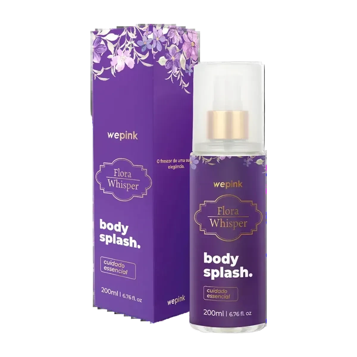 Body Splash Flora Whisper Desodorante Colônia 200ml - Wepink