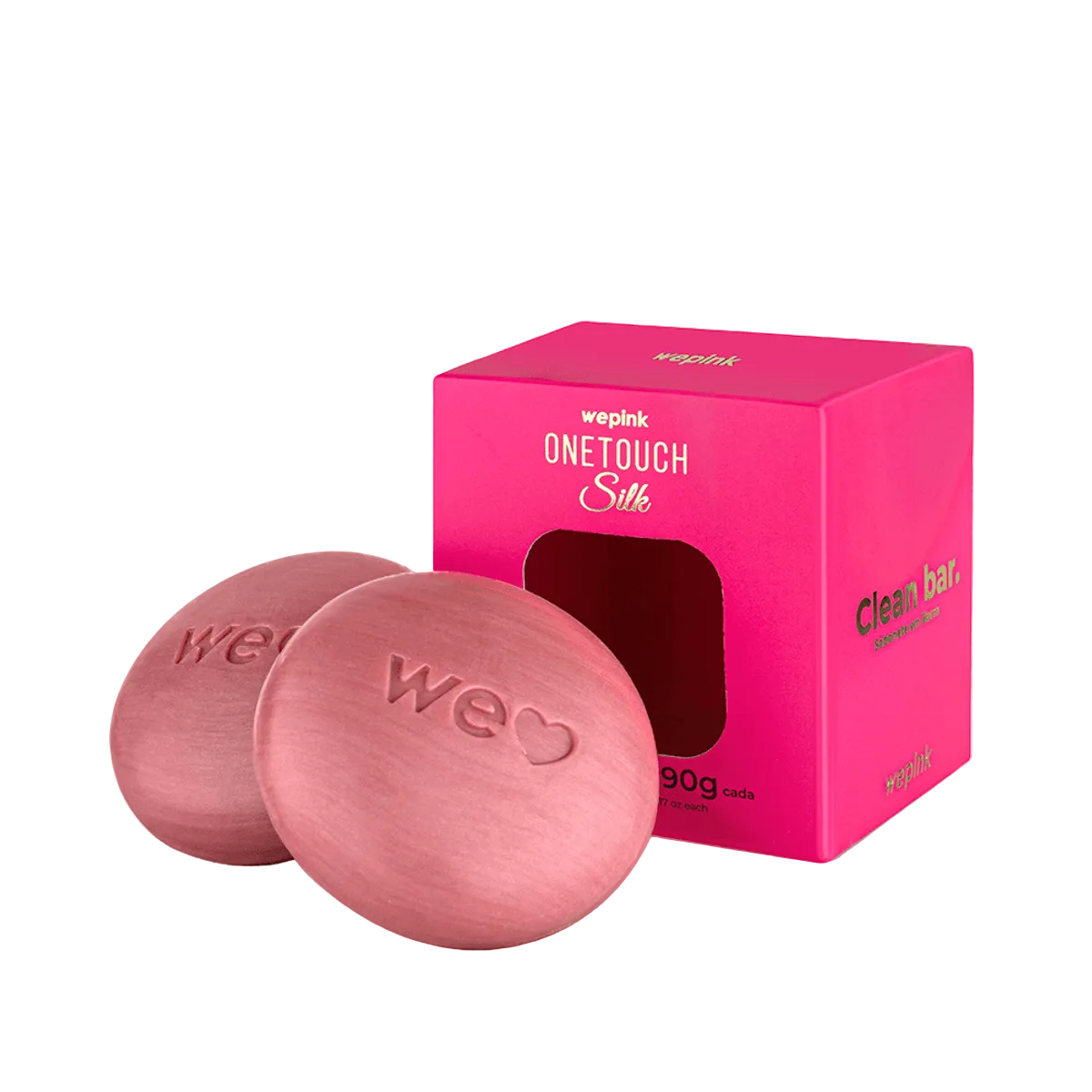 Sabonete em Barra Clean Bar One Touch Silk - 2 unid wepink