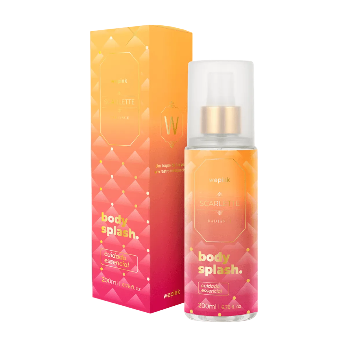 Body Splash Scarlette Radiance Desodorante Colônia 200ml - Wepink