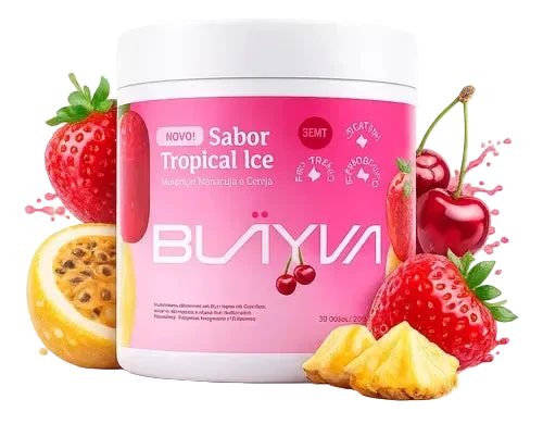 BLAYVA TROPICAL ICE - morango, maracujá e cereja