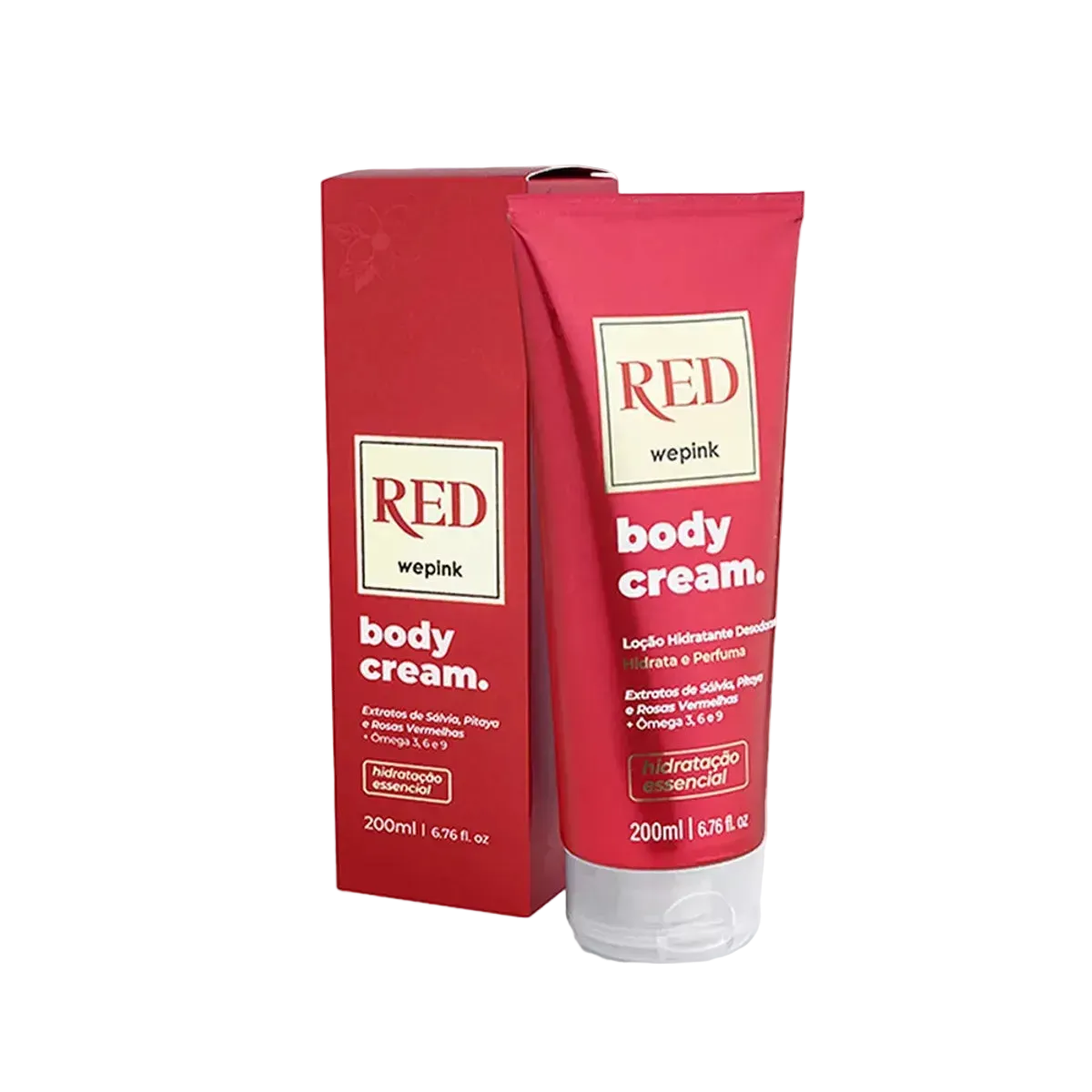 Body Cream Red Desodorante Hidratante 200ml - Wepink