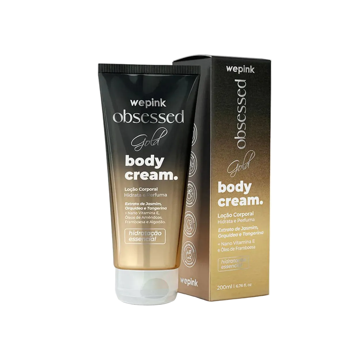 Body Cream Obsessed Gold Desodorante Hidratante 200ml - Wepink