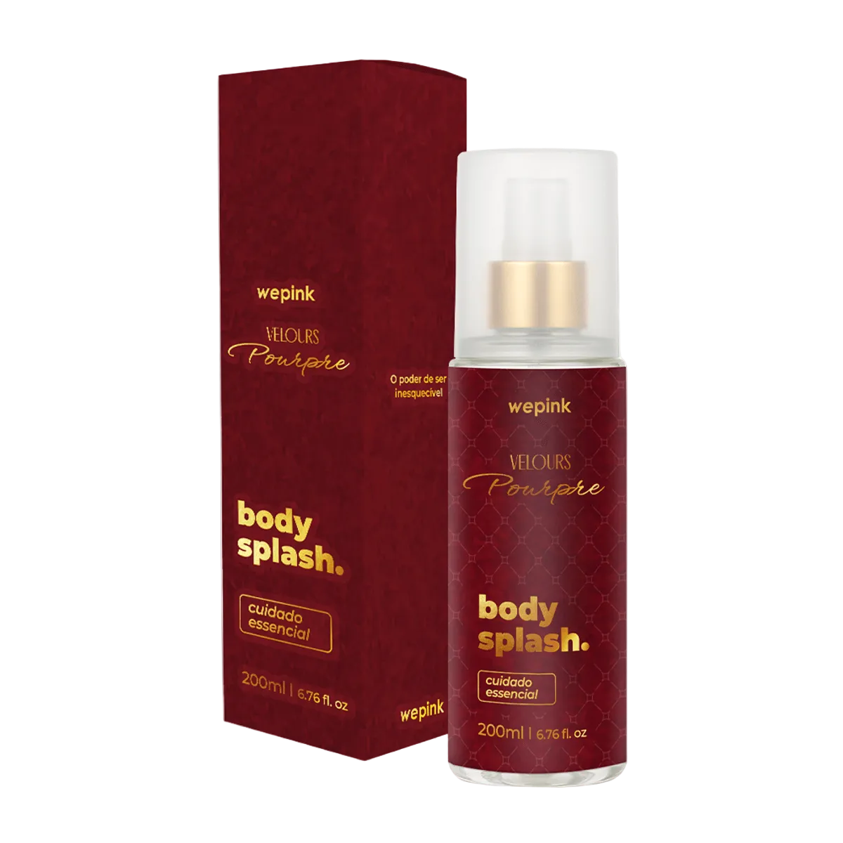 Body Splash Velours Pourpre Desodorante Colônia 200ml - Wepink