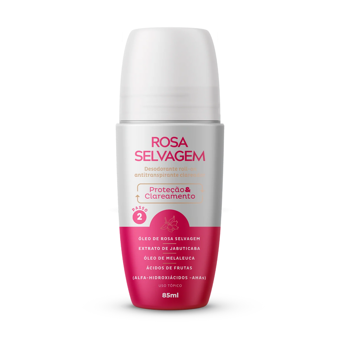 ROSA SELVAGEM DESODORANTE ROLL-ON CLAREADOR 85ML